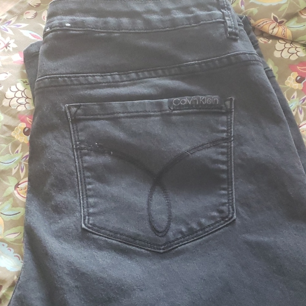 Black Calvin Klein jeans